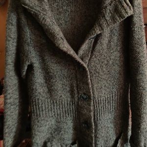 Merona blue trench coat knit Cardigan